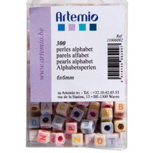 Perles alphabet - 6mm 