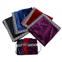 Tapis pour rituel de divination + pochette 