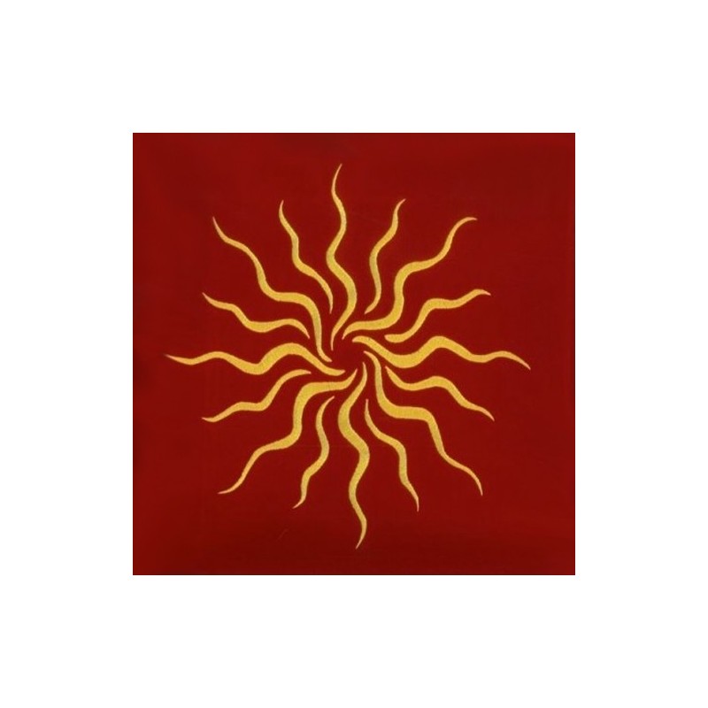 Tapis de cartes rouge - Soleil Tapis de cartes rouge - Soleil