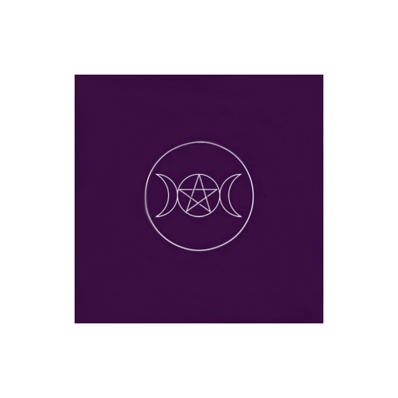 Tapis de cartes violet - Symbole Païen 